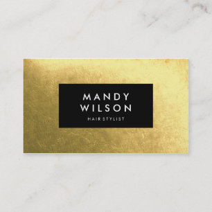 Golden Shine Black Stylish Business Cards