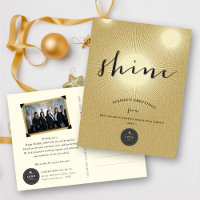 Golden Shine Bright Your Own Logo Modern Business