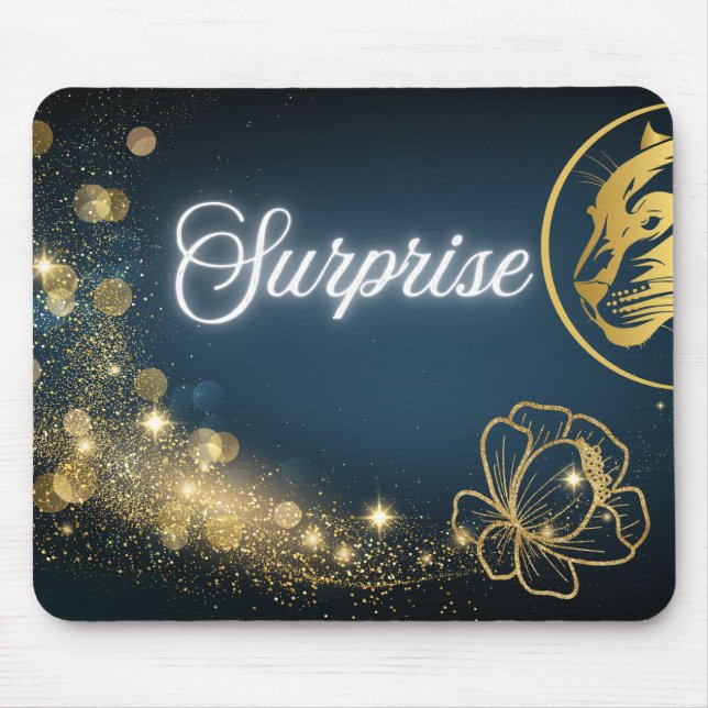 Golden Shooting Star Surprise Mouse Mat (Front)