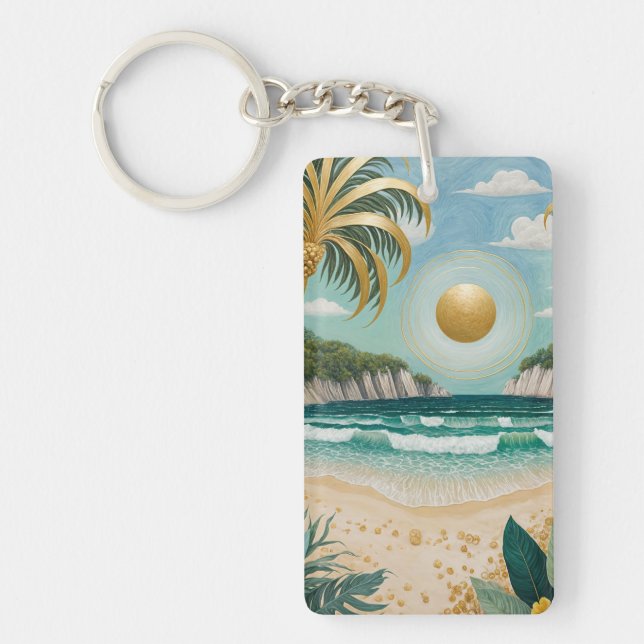 Golden Shores Key Ring (Front)