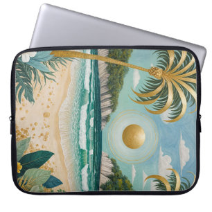Golden Shores Laptop Sleeve