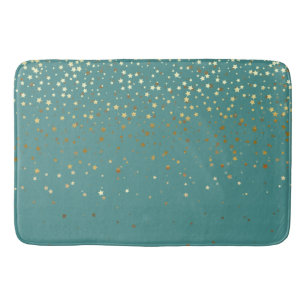 Golden shower of Stars Bath Mat