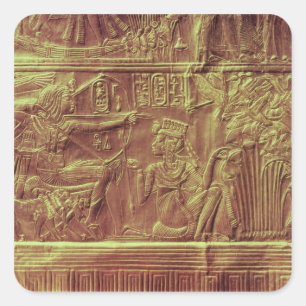 Golden shrine, Tutankhamun's Treasure Square Sticker