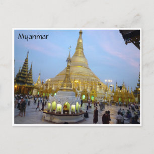 golden shwedagon postcard