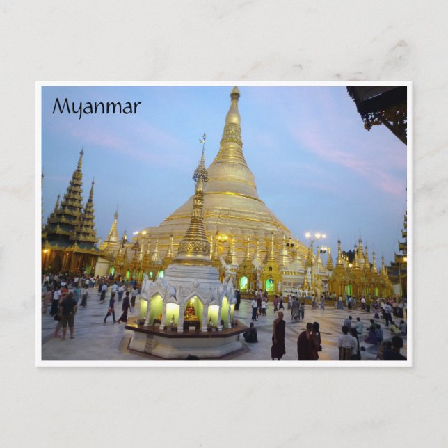 golden shwedagon postcard (Front)