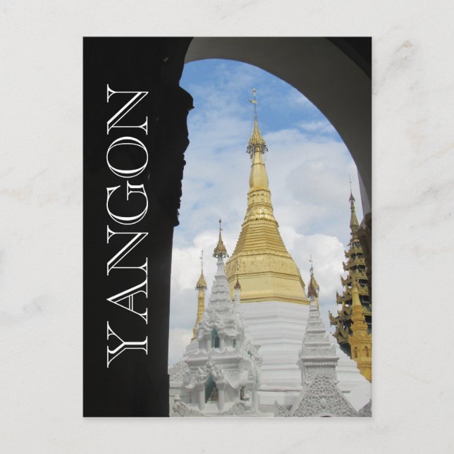golden shwedagon yangon postcard (Front)