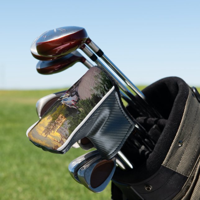 Golden Silence Golf Head Cover – Customisable (In Situ)