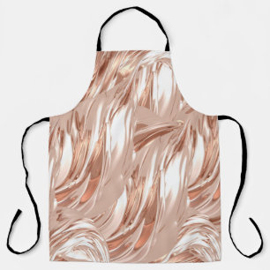 Golden silk cloth: 3D metallic texture. Apron