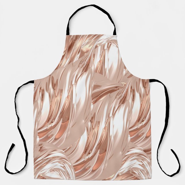 Golden silk cloth: 3D metallic texture. Apron (Front)