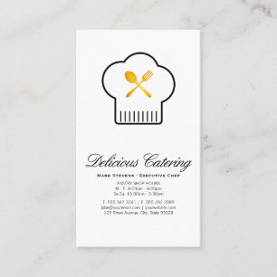 Golden Silverware   Culinary Master Business Card