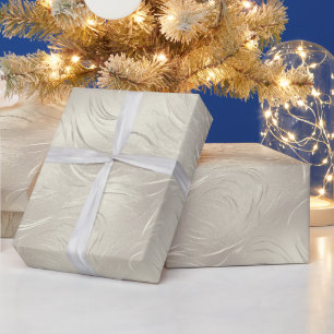 Golden Silvery Christmas Wrapping Paper