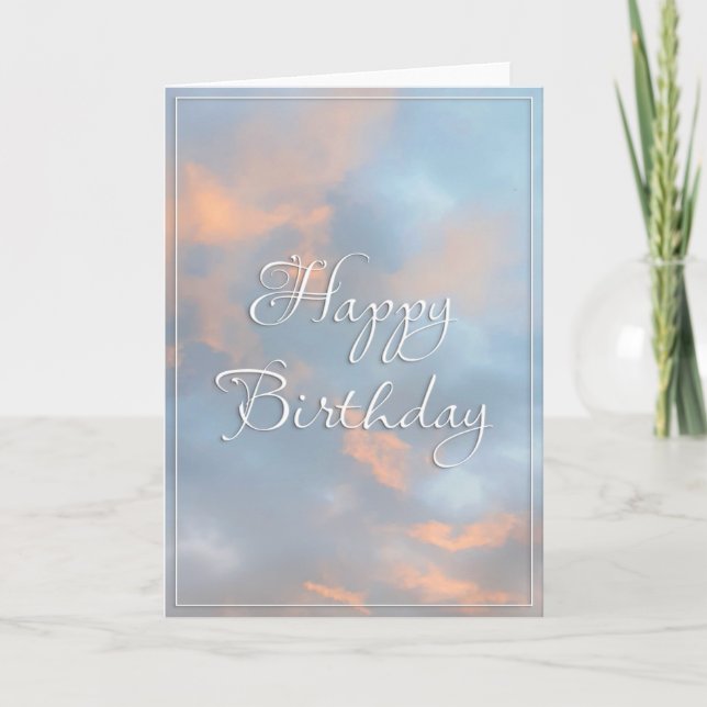 Golden Skies - Birthday Card (Front)