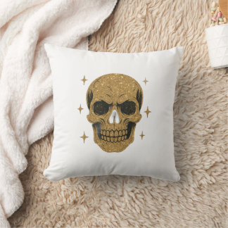 Golden Skull Cushion