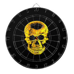 Golden Skull Dartboard