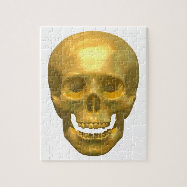 Golden Skull Jigsaw Puzzle (Vertical)