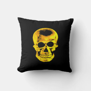 Golden Skull Pillow