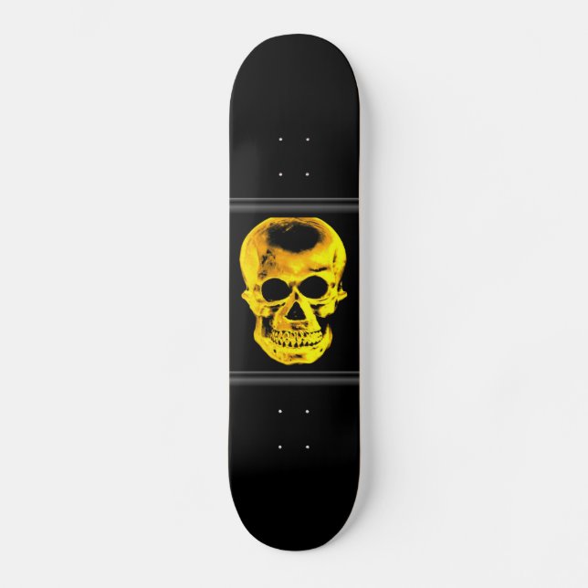 Golden Skull Skateboard (Front)