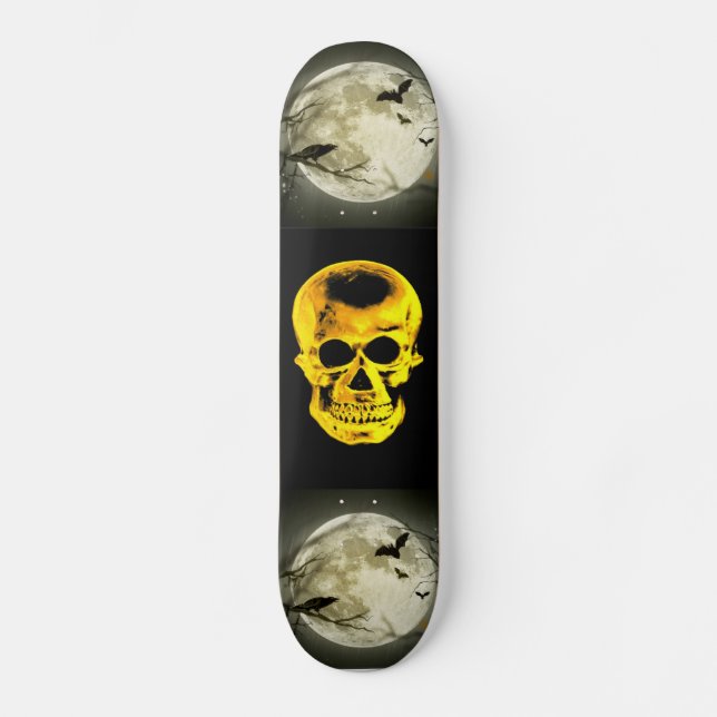 Golden Skull Skateboard (Front)