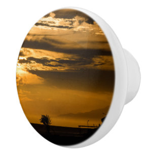 Golden Sky Ceramic Knob