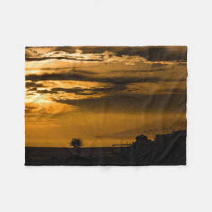 Golden Sky Fleece Blanket