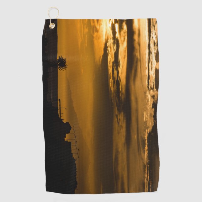 Golden Sky Golf Towel (Front)