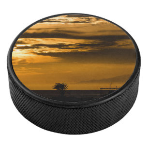 Golden Sky Hockey Puck