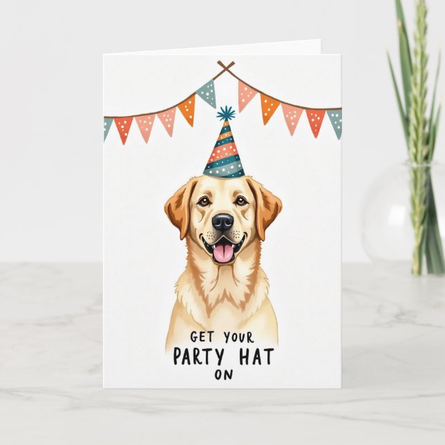 Golden Smile Birthday Card (Front)