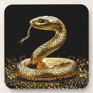 Golden snake coaster