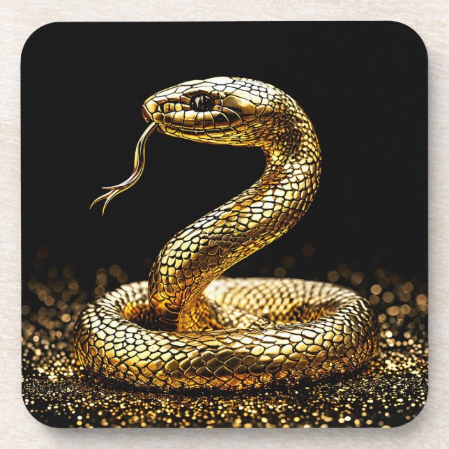 Golden snake coaster (Front)