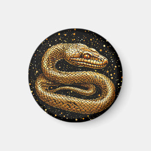 Golden snake magnet
