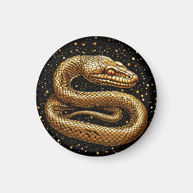 Golden snake magnet (Front)