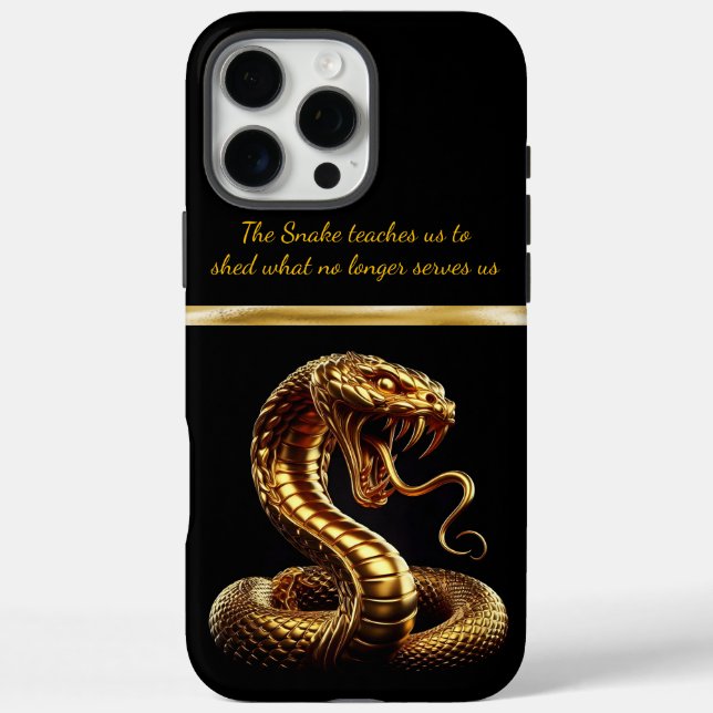 Golden snake symbolises fortune in New Year 2025 Case-Mate iPhone Case (Back)