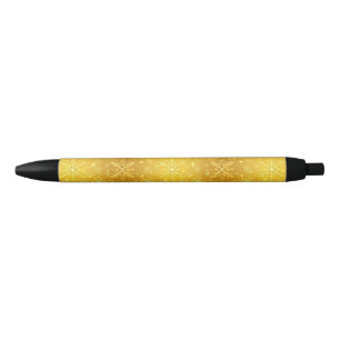 Golden Snow Black Ink Pen