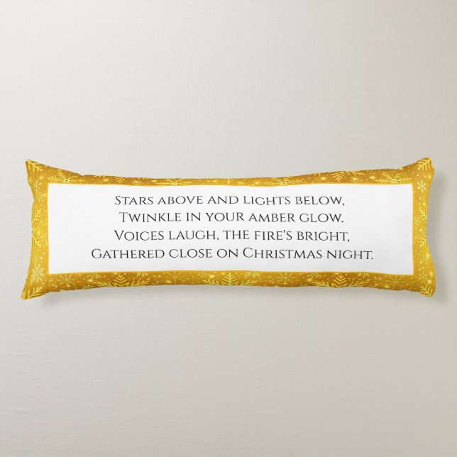 Golden Snow Body Cushion (Front)