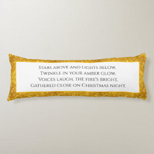 Golden Snow Body Cushion