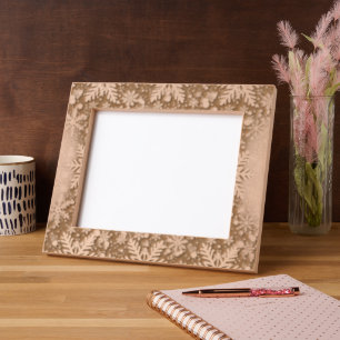 Golden Snow Etched Frames