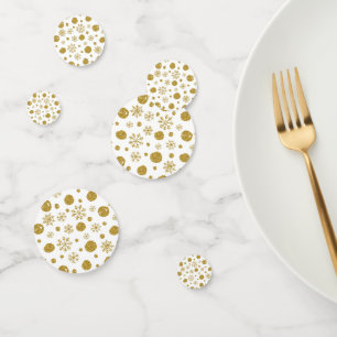 Golden Snow Flakes 1 Confetti