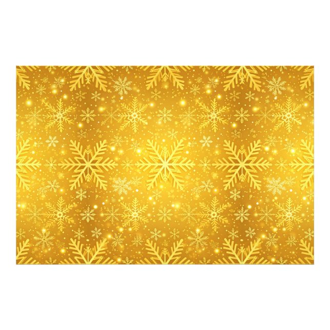 Golden Snow Photo Print (Front)