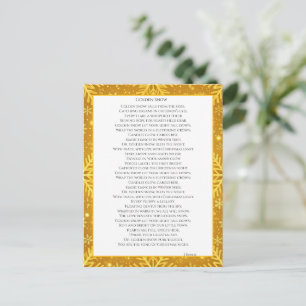 Golden Snow Postcard