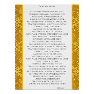 Golden Snow Poster
