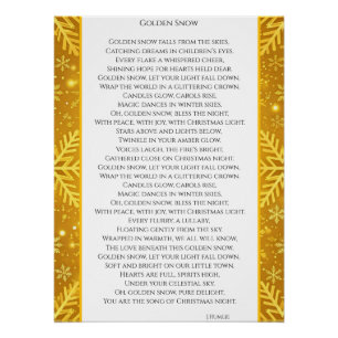Golden Snow Poster