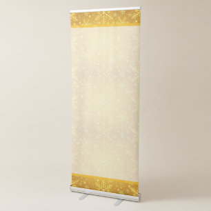 Golden Snow Retractable Banner