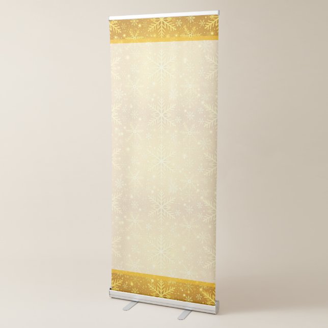 Golden Snow Retractable Banner (3/4)