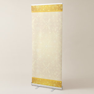 Golden Snow Retractable Banner