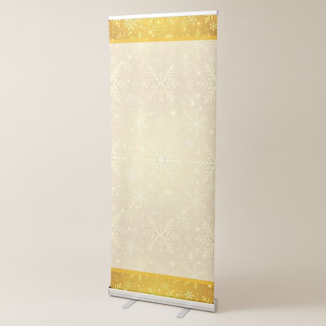 Golden Snow Retractable Banner (3/4)