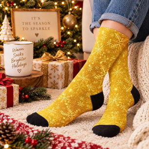 Golden Snow Socks