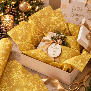 Golden Snow Tissue Paper