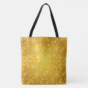 Golden Snow Tote Bag