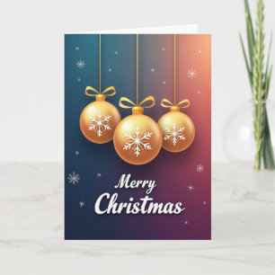 Golden Snowflake Card