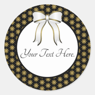 Golden Snowflake Sticker